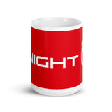 THE LAST HORIZON: The Knight White glossy mug