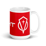 THE LAST HORIZON: The Knight White glossy mug