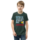 THE LAST HORIZON: Starhammer - Keeping The Galaxy Safe Youth Short Sleeve T-Shirt