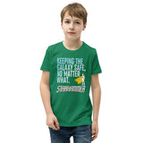 THE LAST HORIZON: Starhammer - Keeping The Galaxy Safe Youth Short Sleeve T-Shirt