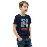 THE LAST HORIZON: Starhammer - Keeping The Galaxy Safe Youth Short Sleeve T-Shirt