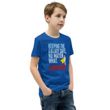 THE LAST HORIZON: Starhammer - Keeping The Galaxy Safe Youth Short Sleeve T-Shirt