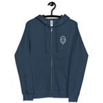 THE LAST HORIZON: Knight Symbol/Quote Unisex fleece zip up hoodie
