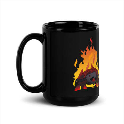 Orthos:The Dragon Advances - Black 15oz Mug