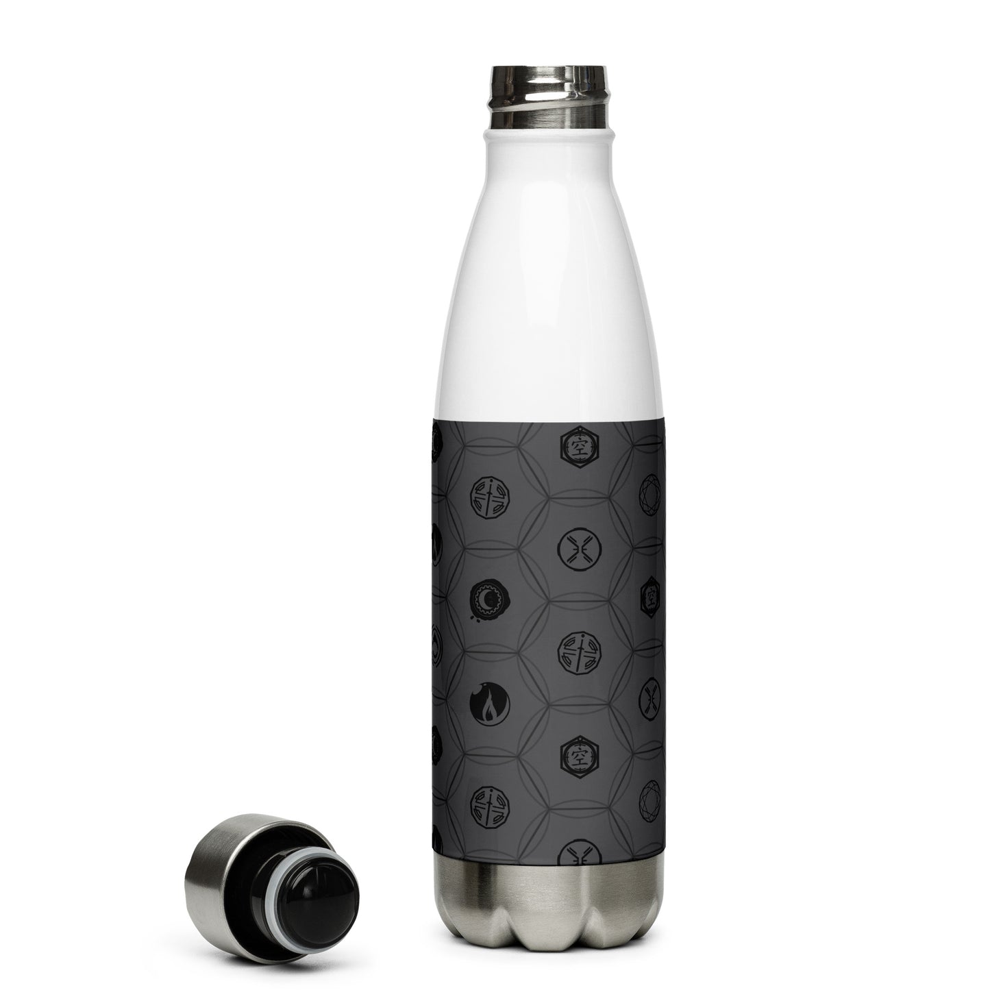 Cradle Icons (Slate) - Stainless Steel Water Bottle