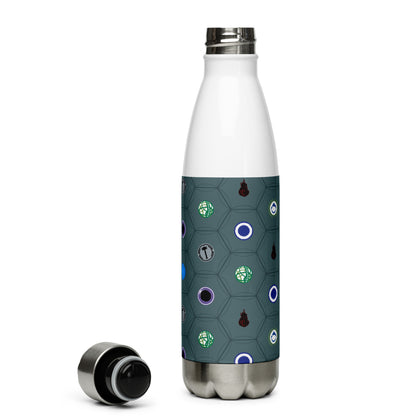 Cradle Icons (Green) - Stainless Steel Water Bottle