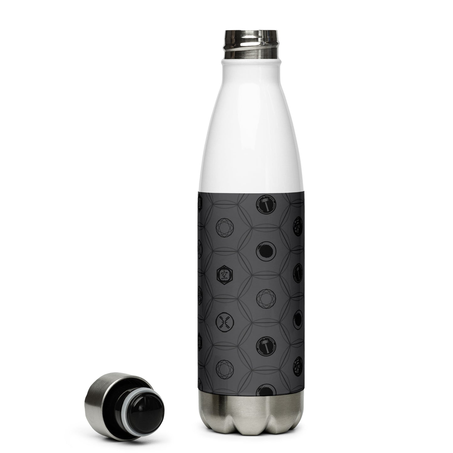 Cradle Icons (Slate) - Stainless Steel Water Bottle