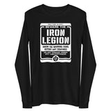THE LAST HORIZON: Beware The Iron Legion Unisex Long Sleeve Tee