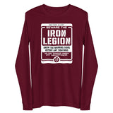 THE LAST HORIZON: Beware The Iron Legion Unisex Long Sleeve Tee
