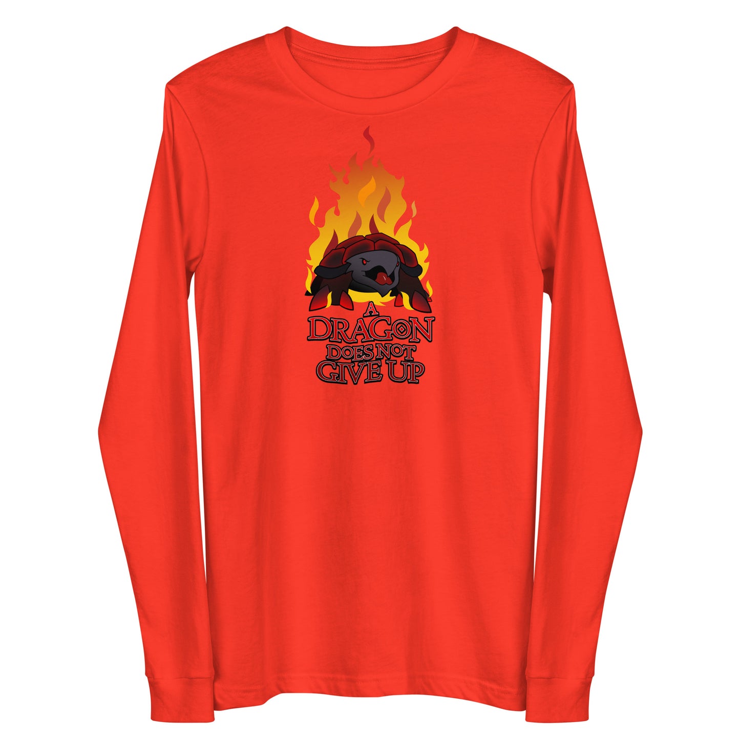 Orthos: A Dragon Does Not Give Up - Unisex Long Sleeve Tee