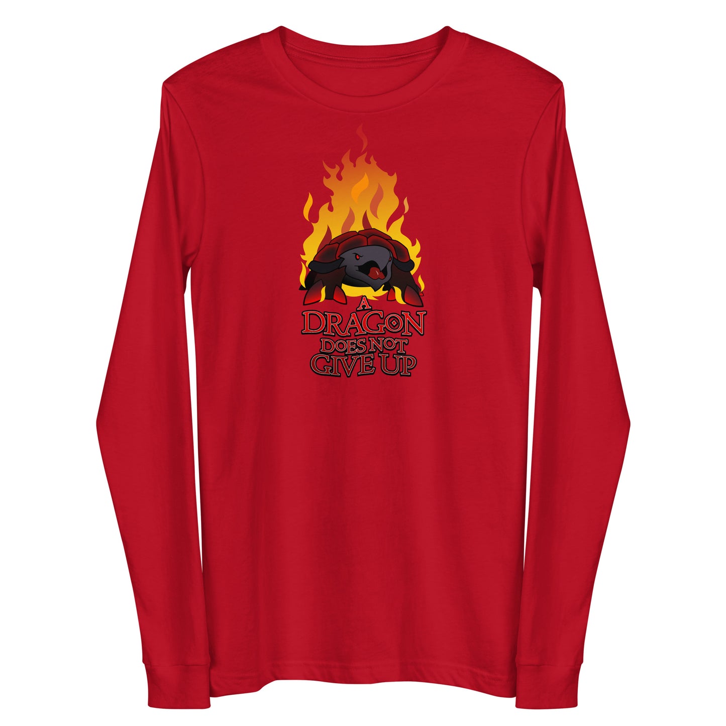 Orthos: A Dragon Does Not Give Up - Unisex Long Sleeve Tee