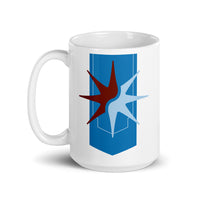 SECT OF TWIN STARS Light Blue Banner glossy 15oz mug