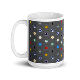 CRADLE Icons Pattern (grey) 15oz glossy mug