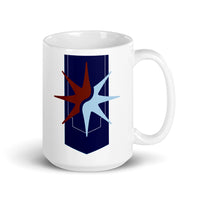SECT OF TWIN STARS Dark Blue Banner glossy 15oz mug