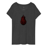 BLACKFLAME Women’s recycled v-neck t-shirt