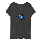 GHOSTWATER Women’s recycled v-neck t-shirt