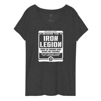 THE LAST HORIZON: Beware The Iron Legion! Women’s recycled v-neck t-shirt