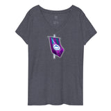 UNCROWNED Women’s recycled v-neck t-shirt